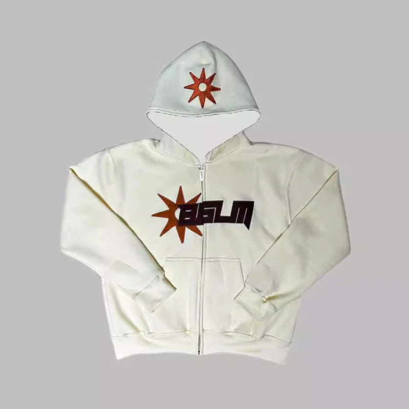 Y2k Long Sleeved Pullover Hoodie With Cartoon Print Pattern Tops Streetwear Vintage Hoodie School Outfit