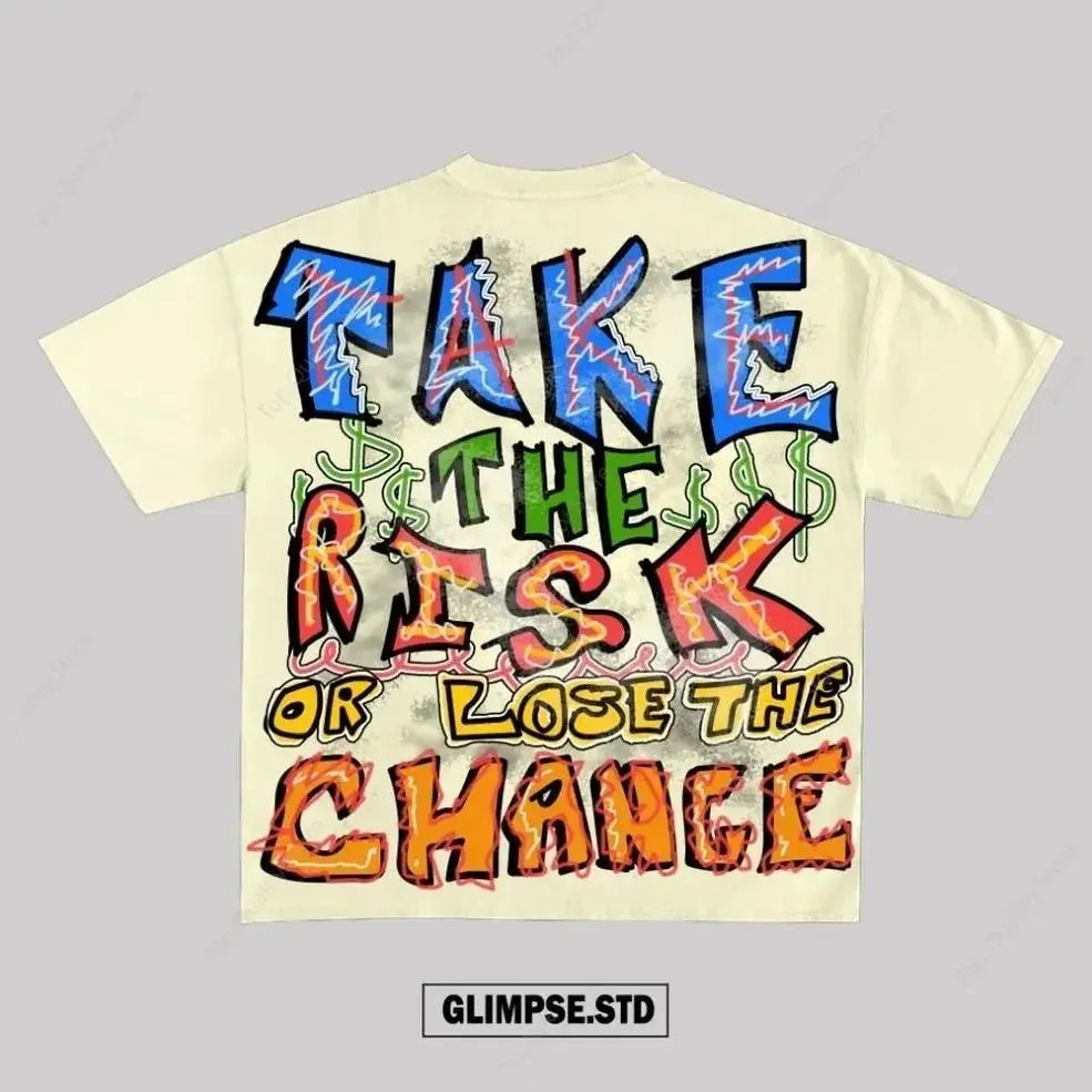 Skatecore Streetwear Tee – Tag Font Graphic with Flame Accent
