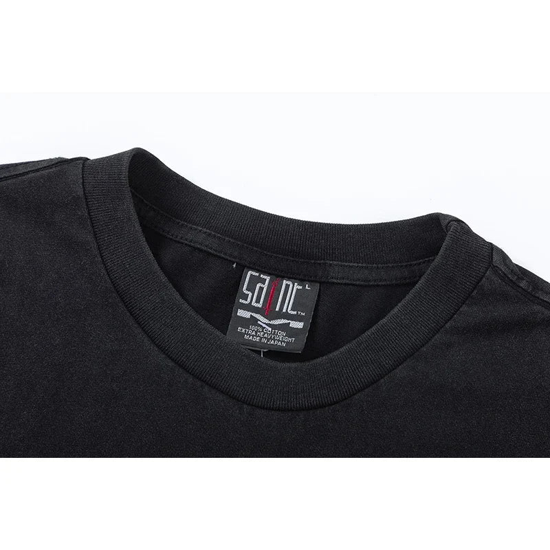 Y2K Graphic Tee – 2024 High Quality Saint Letter Print Casual Short Sleeve Men – Urban Streetwear for Men & Women