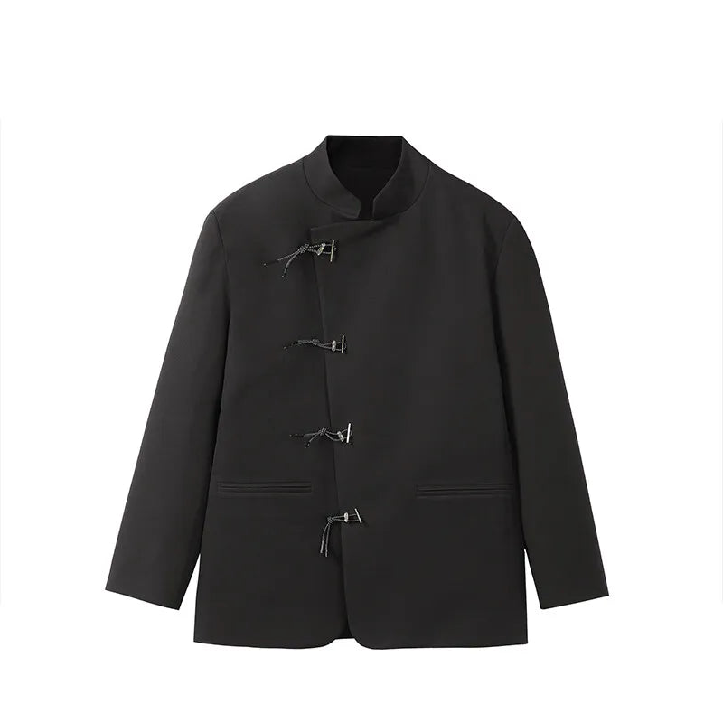 leather varsity coat, fall fit essential - oversized graphic apparel for edgy looks
