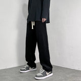 4 colors drawstring corduroy pants men fashion cotton casual pants men streetwear hip hop loose straight pants mens trousers unique default style 3739