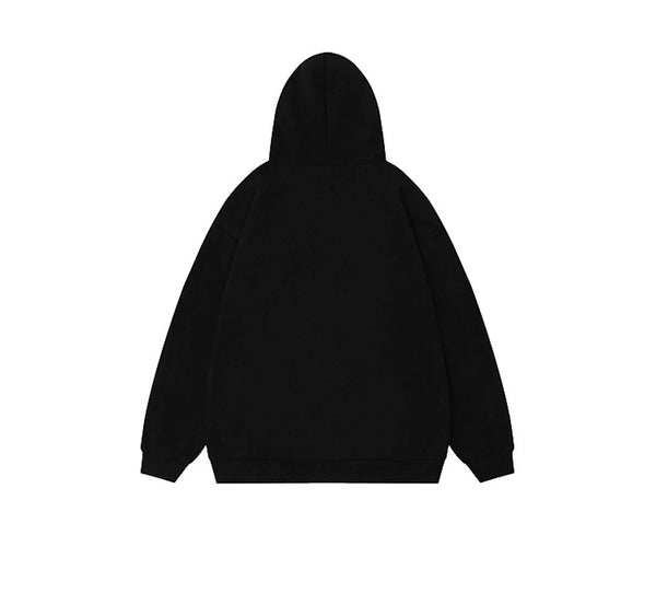 Men Hip Hop Hoodie Sweatshirt Streetwear 2024 Autumn Letter Graphic Ho
