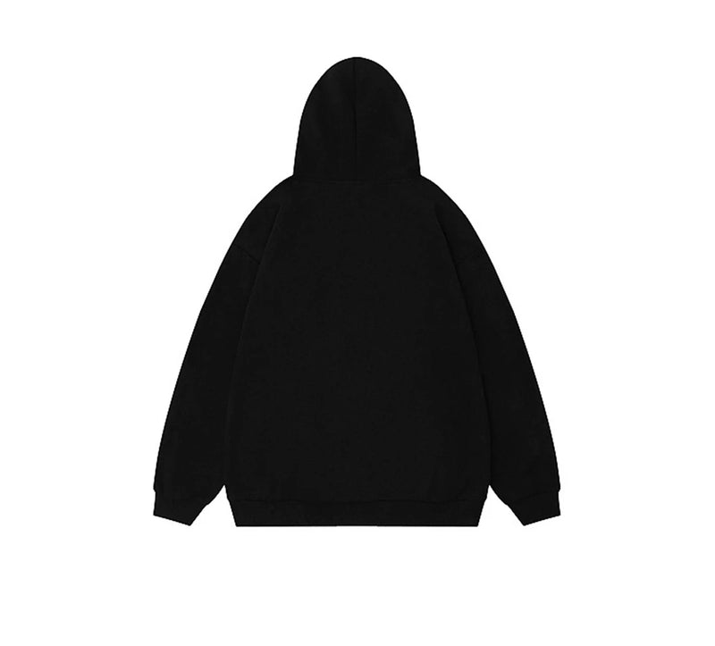 Men Hip Hop Hoodie Sweatshirt Streetwear 2024 Autumn Letter Graphic Ho