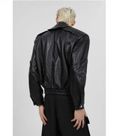 techwear zip bomber, urban street style, mens fashion