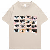 Y2K Graphic Tee – 2022 Men Hip Hop Streetwear T Shirt Eyes Printed Harajuku – Edgy Streetwear for All Genders