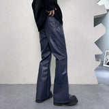 pu leather pants men streetwear fashion hip hop punk gothic vibe casual faux leather pant man boyfriend motorcycle trousers unique default style 3034