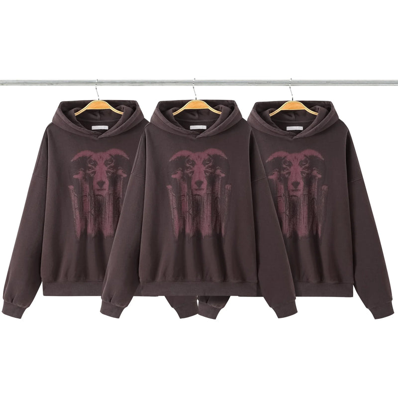 New 2023 Luxury Men Under My Car Goat Dead Snake Gentleman Hoodies Hoo