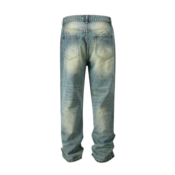 ripped hole washed baggy pantalones hombre jeans pants mens streetwear vintage frayed ropa y2k casual denim trousers oversized denim street jeans
