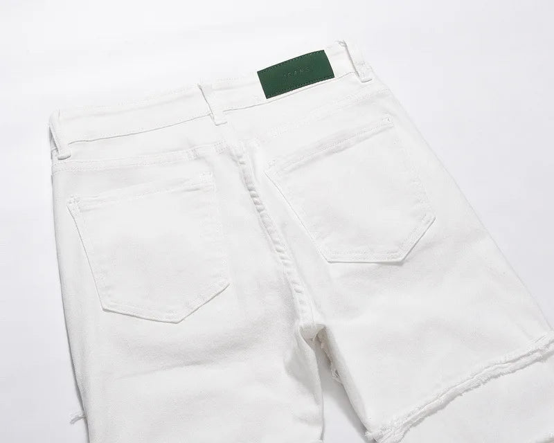 2023 brand new classic rick denim zipper slim fit straight pant jeans cotton denim pants comfort casual jeans m xxl 718 unique jeans style 4336