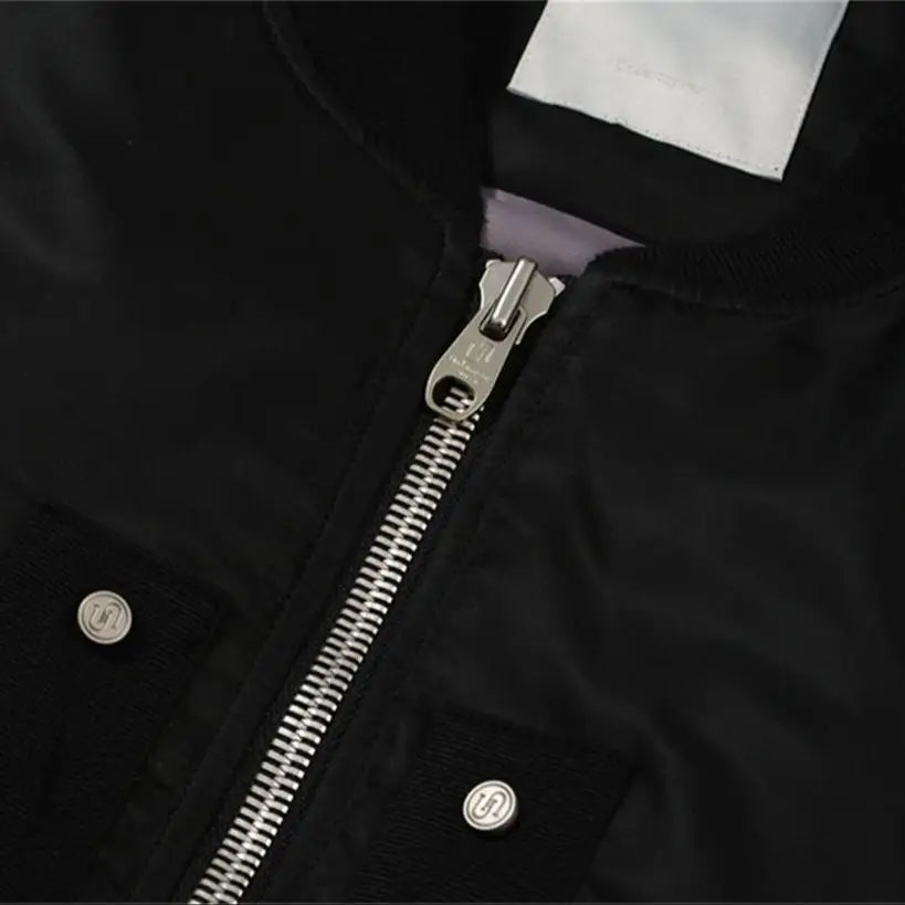 undermycar 2023 new high street fashion brand quality multi pocket flight jacket cotton coat black nan streetwear photo styli - variant style 837b47 for streetwear fashion