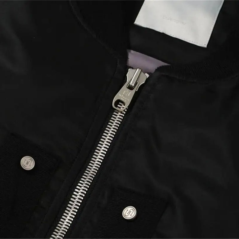 undermycar 2023 new high street fashion brand quality multi pocket flight jacket cotton coat black nan streetwear photo styli - variant style 837b47 for streetwear fashion