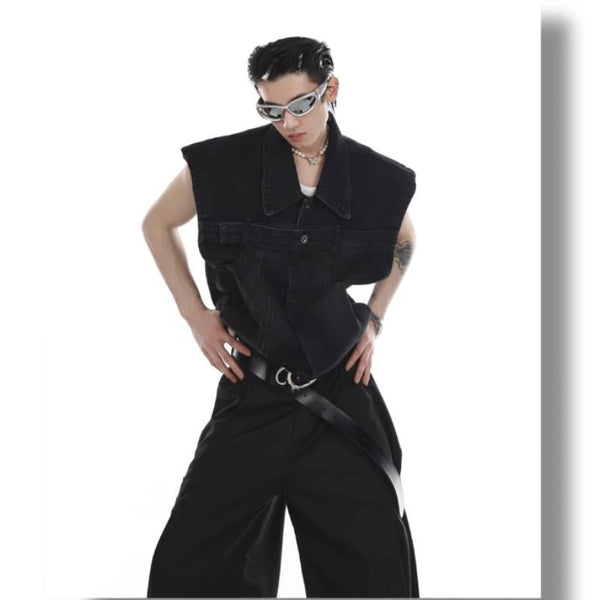 panel varsity outerwear, 2025 trend, for men, fall streetwear outfit, oversized style, layered fashion, modern aesthetic, graphic detail
