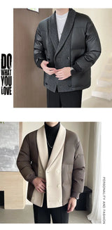 grunge winter jacket, layered citywear - trendy urban streetwear fashion for men and women