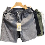 Korean fashion Cargo Shorts Men's Summer Fashion Brand Loose Japan fashion Casual Straight Wide-Leg American Sports Shorts