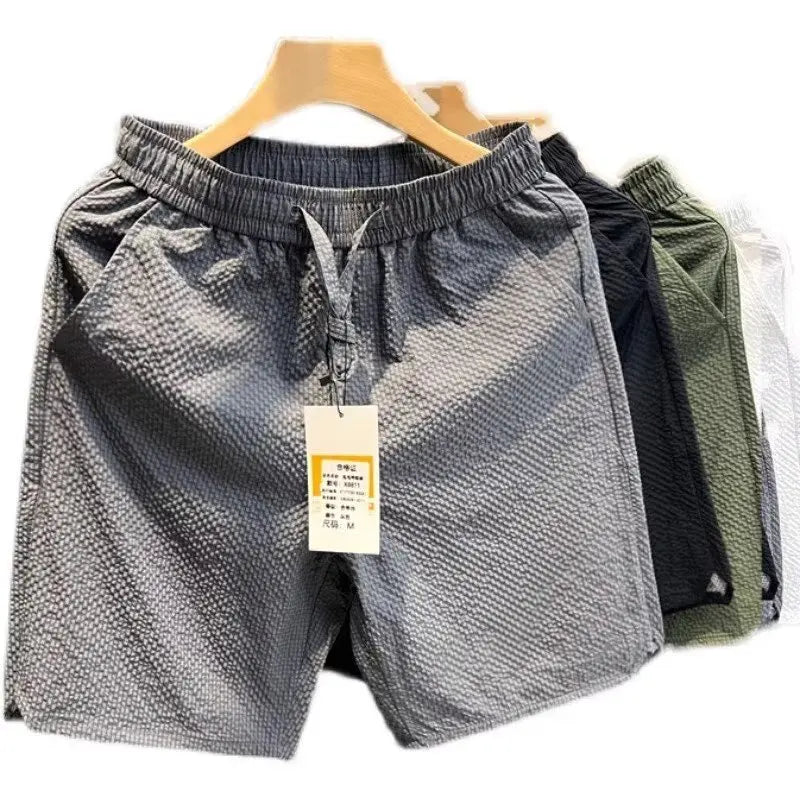 Korean fashion Cargo Shorts Men's Summer Fashion Brand Loose Japan fashion Casual Straight Wide-Leg American Sports Shorts