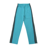 sea blue casual pants men woman loose comfortable side edge weaving stripe embroidery drawstring joggers sweatpants unique joggers style 5247