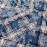 Trapwear Broken heart – Vintage Plaid Shirt 2024 Tie Dyed Tassel T Shirt Long Sleeve