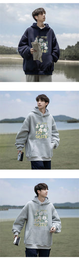 New Floral Oil Painting Art Print Pullover Hoodies Men And Women Casua
