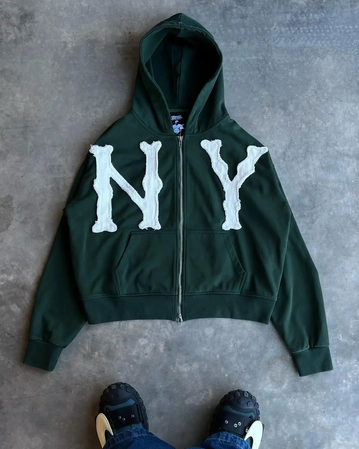 Personalized Hooded Sweatshirt and Sweatpants Two-piece Set Trendy Y2K Niche Sports Men's Top