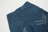 american retro buttons detachable design wide cargo jeans mens womens straight leg pants hip hop washed jeans overall 2023 unique cargo style 924