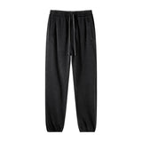 high street dark distressed vintage baggy joggers pants ins versatile drawstring sports pants men washing wax dyeing sweatpants unique joggers style 3178