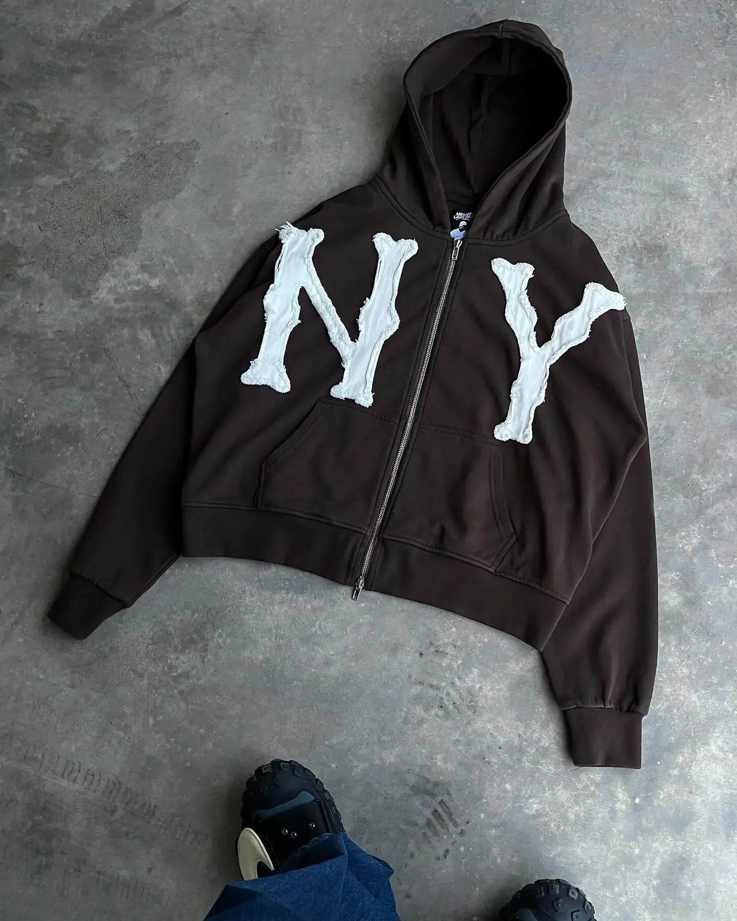 Personalized Hooded Sweatshirt and Sweatpants Two-piece Set Trendy Y2K Niche Sports Men's Top