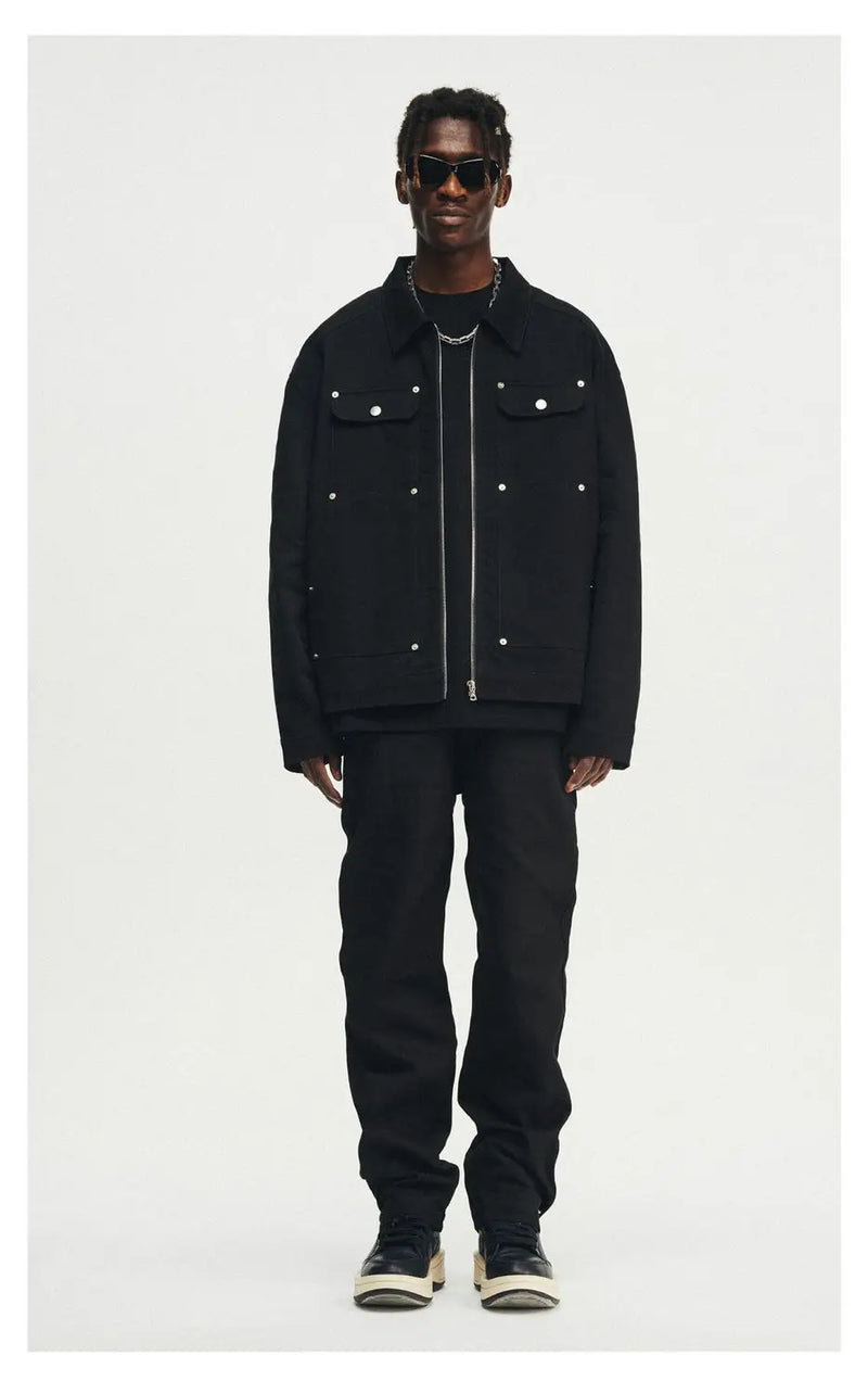 leather panel jacket, streetwear for men, men's streetwear fashion, oversized urban jacket, high quality cold-weather coat