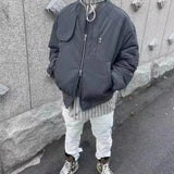 graphic outerwear featuring new 2023 luxury men undermycar pocket zipper embroidered bomber coats jackets down coats cotton warm winter 141 design – premium quality jacket for men