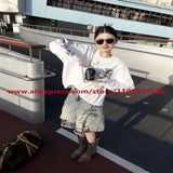 2024 Autumn Vintage American Heavy Weight Oversize Long Sleeve T Shirt