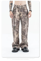 2024AW dry wood camo jeans
