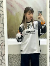 Vaporwave Oversized shirt – Hot Sell Long Sleeved Sprout T Shirt Y2K Gothic Fashion Hara