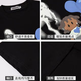 Anime Aesthetic print tee – 2023 Hip Hop Original Hand Painted Cartoon T Shirts Mens Coo