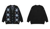 y2k knitted sweater, photo-ready sweater, cozy fashion fit, stylish street outfit, modern aesthetic appeal
