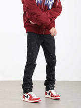 harajuku scratched ripped holes denim jeans mens zipper jeans hip hop fashion streetwear new casual straight joggers jean pants relaxed fit joggers