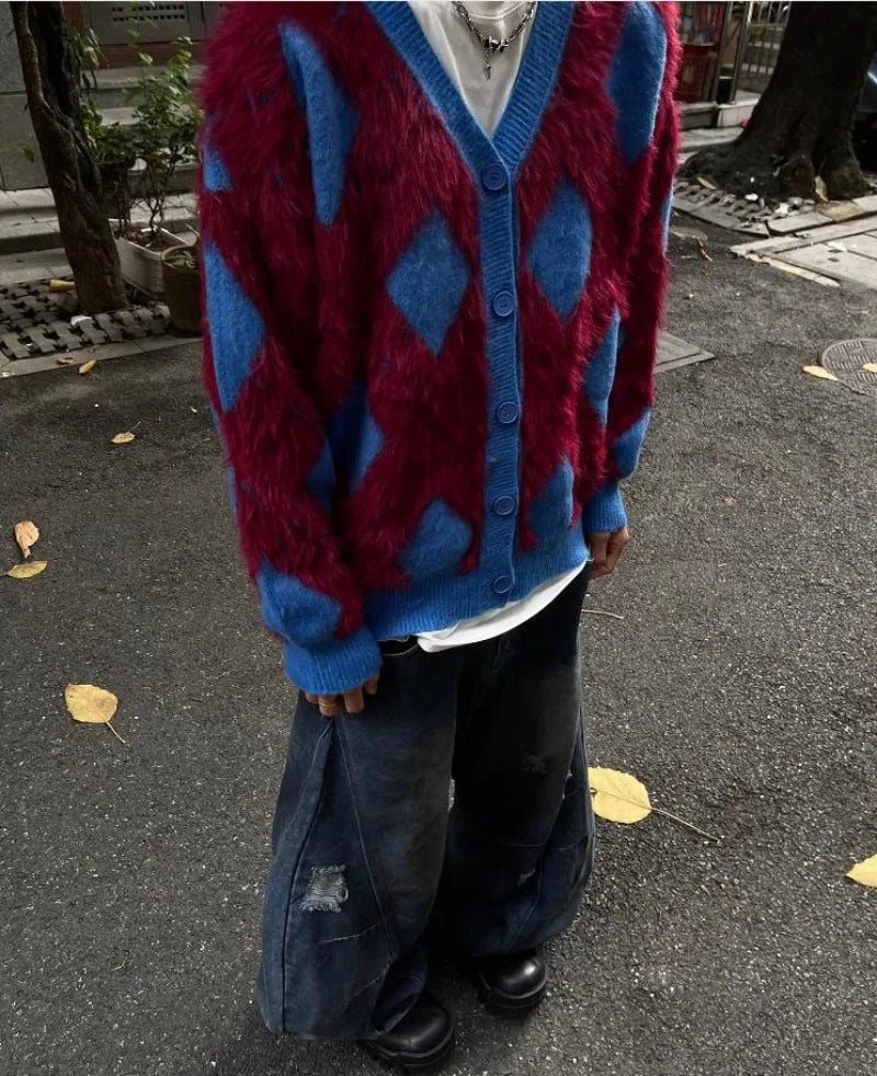 retro flame hoodie, high-street style, oversized streetwear hoodie for men, urban techwear fashion