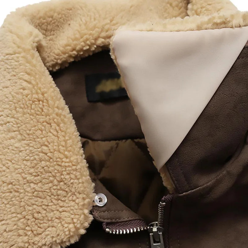 2023 Winter Vintage Casual PU Leather Jacket Men's Streetwear Hip Hop Parka Oversized Harajuku Loose Parkas Thick Warm Coats