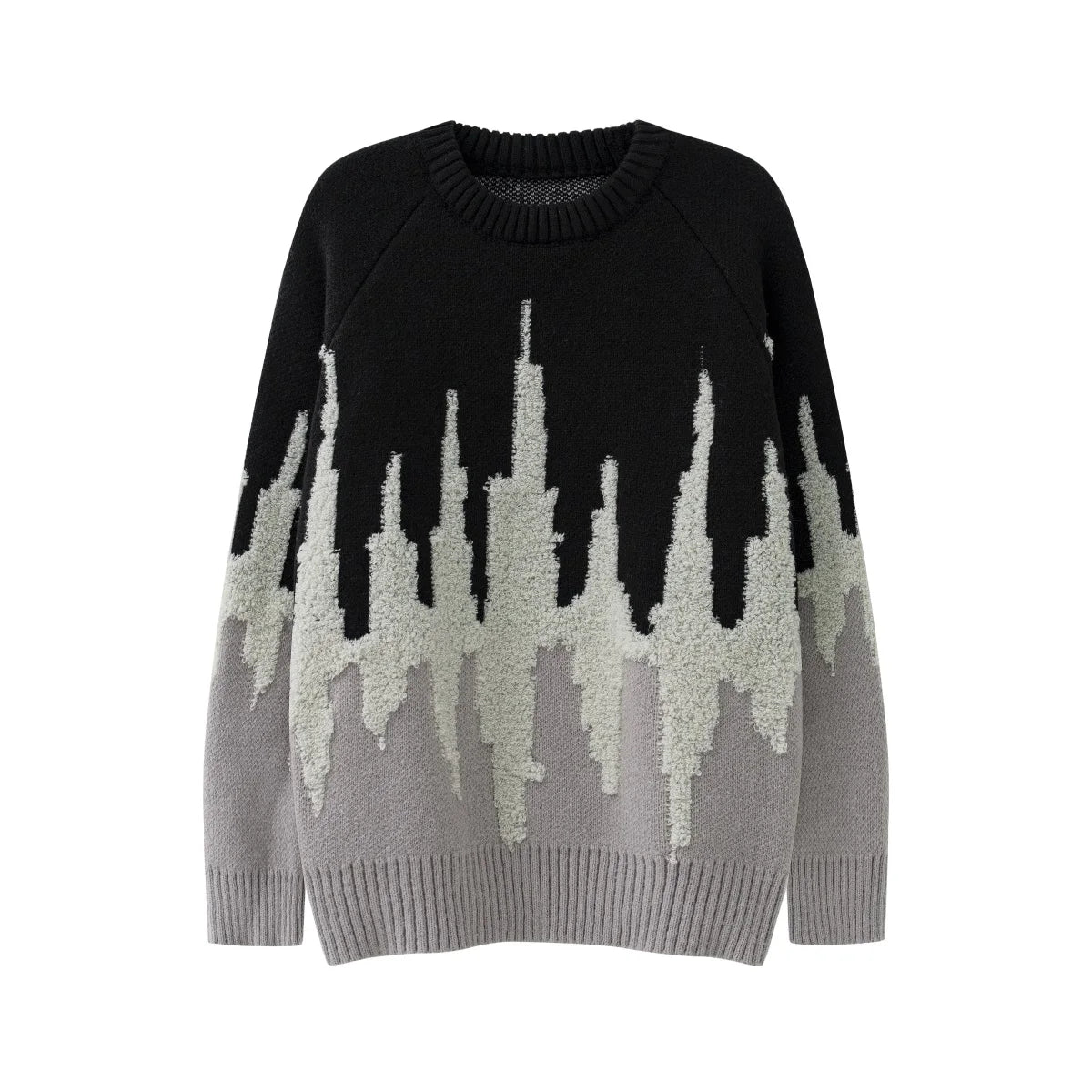fashion pattern knitted sweater mens casual drop shoulder pollover unisex harajuku y2k streetwear loose knit sweaters jumpers - anime inspired graphic hoodie, soft fleece-lined outerwear, trendy hip hop fashion hoodie