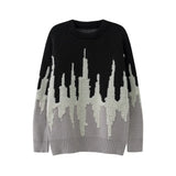 fashion pattern knitted sweater mens casual drop shoulder pollover unisex harajuku y2k streetwear loose knit sweaters jumpers - anime inspired graphic hoodie, soft fleece-lined outerwear, trendy hip hop fashion hoodie