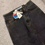 bigboy foreign trade american retro autumn new mens jeans ins black loose straight wide leg cargo pants streetwear men joggers unique joggers style 2367