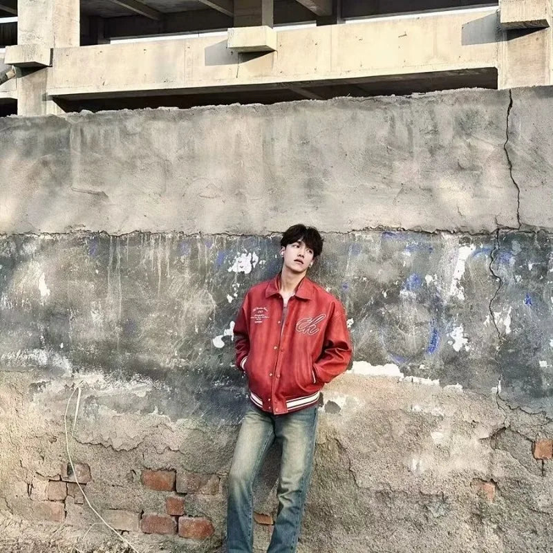 minimalist streetwear jacket, bold fashion piece, aesthetic