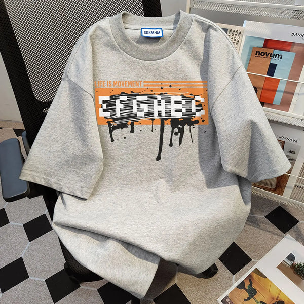 Trapwear Aesthetic piece – Summer Men And Women Hip Hop Trend Personalized Letter Print