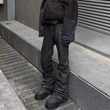 high street hand brushed glue sparkling baggy flare jeans for men y2k pantalones hombre leather pants oversized denim trousers 2 unique jeans style 4568