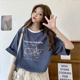 Glitchcore Oversized shirt – Summer Japanese Girly Cotton Short Sleeved T Shirt For Women