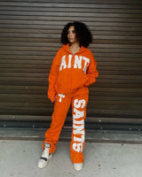 high street harajuku retro straight trousers letter embroidered knitted pants couple fashion casual oversized wide leg pants urban fashion pants