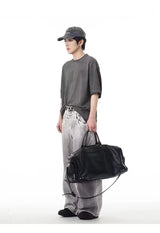 street mens jeans hip hop double waist head gradient smudging trend denim pants y2k 2024 new streetwear american cowboy trousers unique jeans style 475
