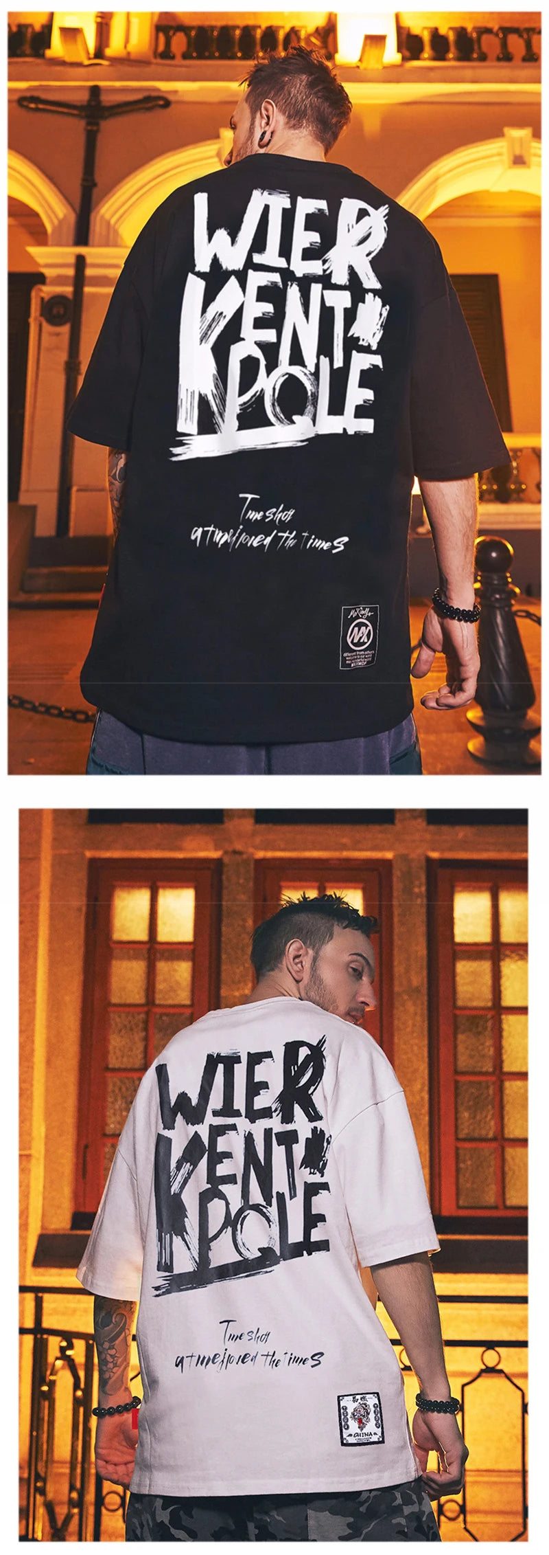 Y2k Angelcore design – Summer Letter Printed Oversized T Shirt Men Hip Hop Fashion