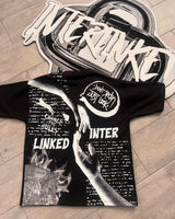 Skatercore Graphic tee – European And American New Letter Anime Portrait Printed Over