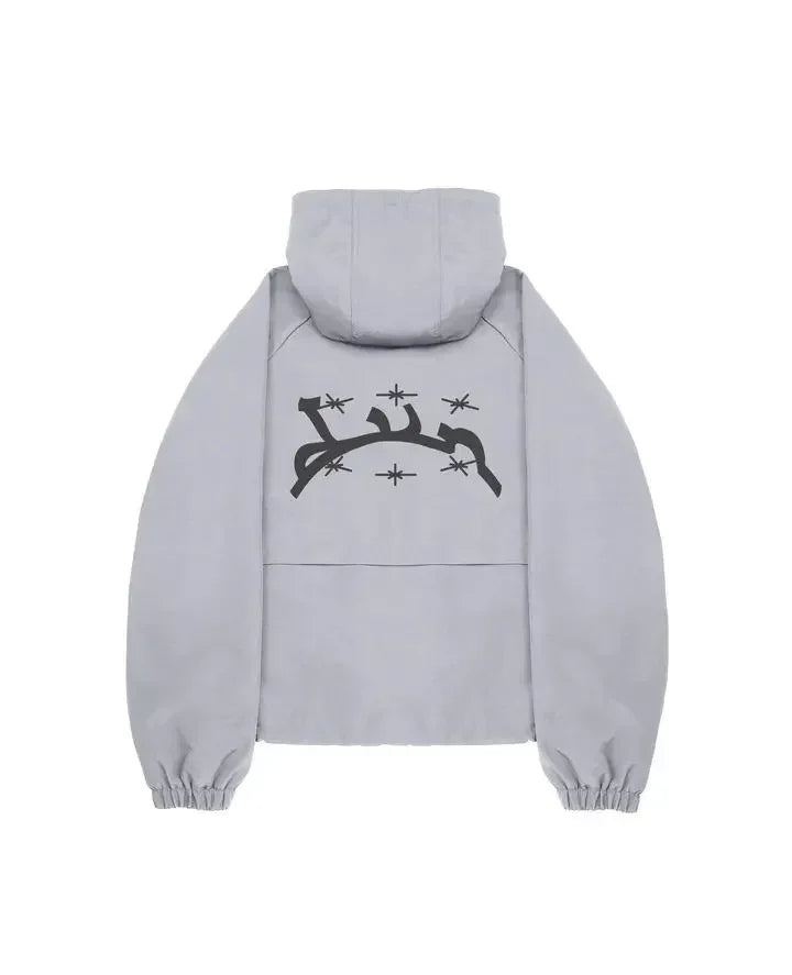 Harajuku Vintage Washed Divin Zip Up Hoodie Y2K Streetwear Goth Hip Ho