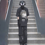 2023 autumn new light luxury fashion straight jeans men loose wide leg casual trousers boutique clothing simple style pants men unique jeans style 3939