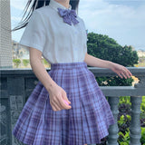 Jk Uniforms Gyaru School Uniform for Girl Student Pleated Skirt Uniform Set Women Short Sleeve Bow Tie Seifuku Japanese Style